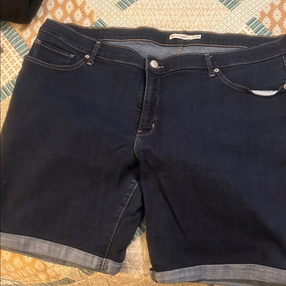 Levi's Dark Indigo Jean Shorts